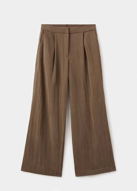Straight lyocell trousers