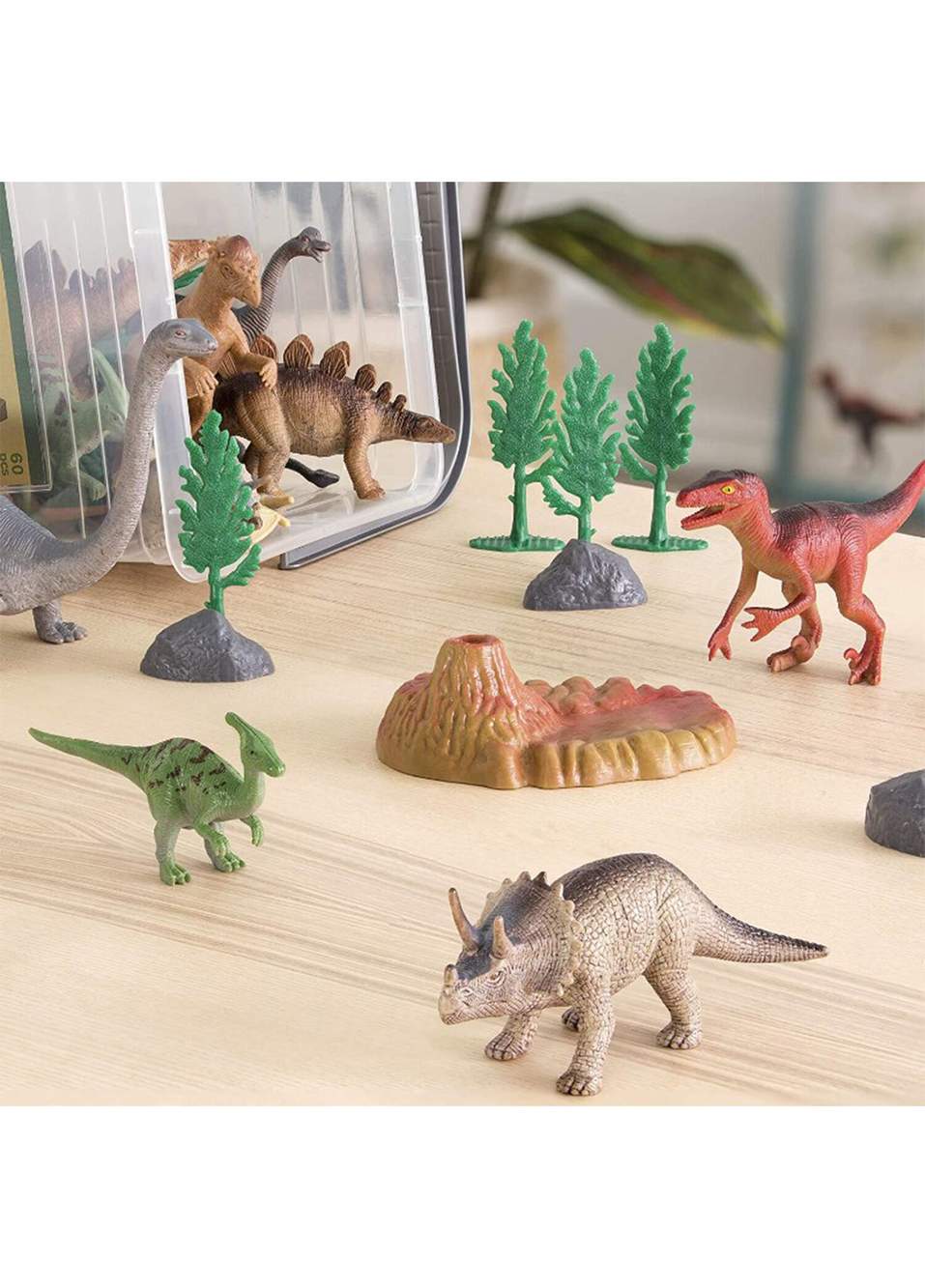 Dinozor Dünyası 60 Parça Büyük Figür Oyuncak Seti — صورة المنتج 3 من 6