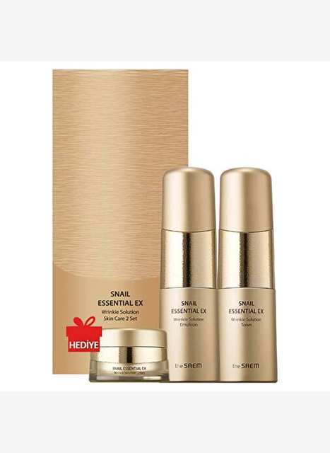 The Saem Snail Essential Ex Wrinkle Solution Skin Care 2 Set / Repair & Anti-Wrinkle Skin Care Kit