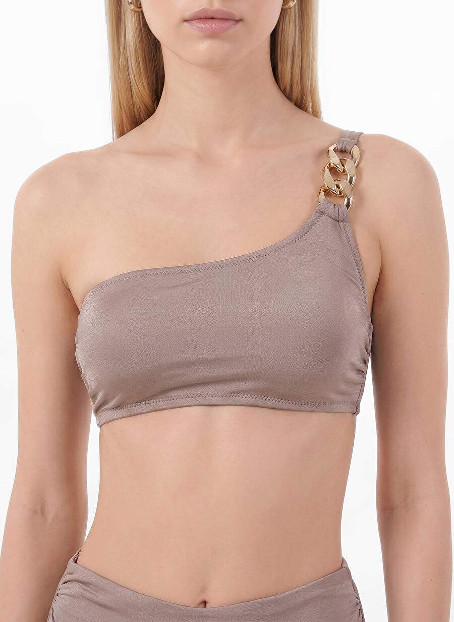 Fabrika Vizon Kadın Tek Omuz Bikini Üst 24-LONGA — صورة المنتج 4 من 7