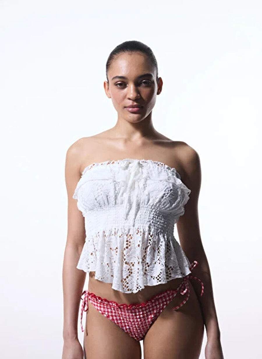 White Kadn Straplez Bustier Pljq58ty25iy — Product image 3 of 4