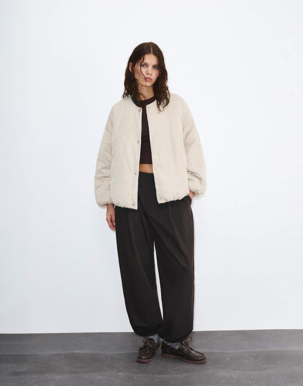 Puffer jacket with snap button — Product image 9 of 22