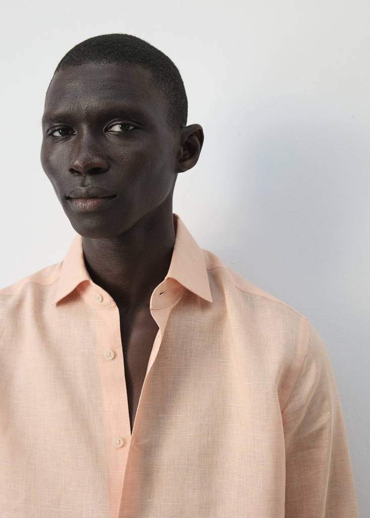 100% linen slim-fit shirt — Product image 9 of 12