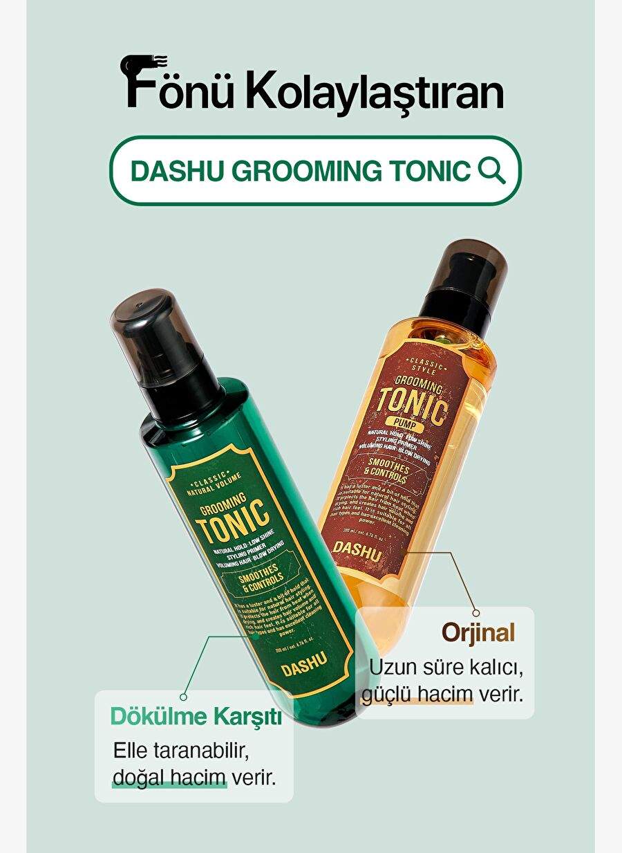 Hair Care Tonic That Gives Anti-Destruction Volume - Fon Water DASHU Classic Style Grooming Tonic Pump — Product image 7 of 8