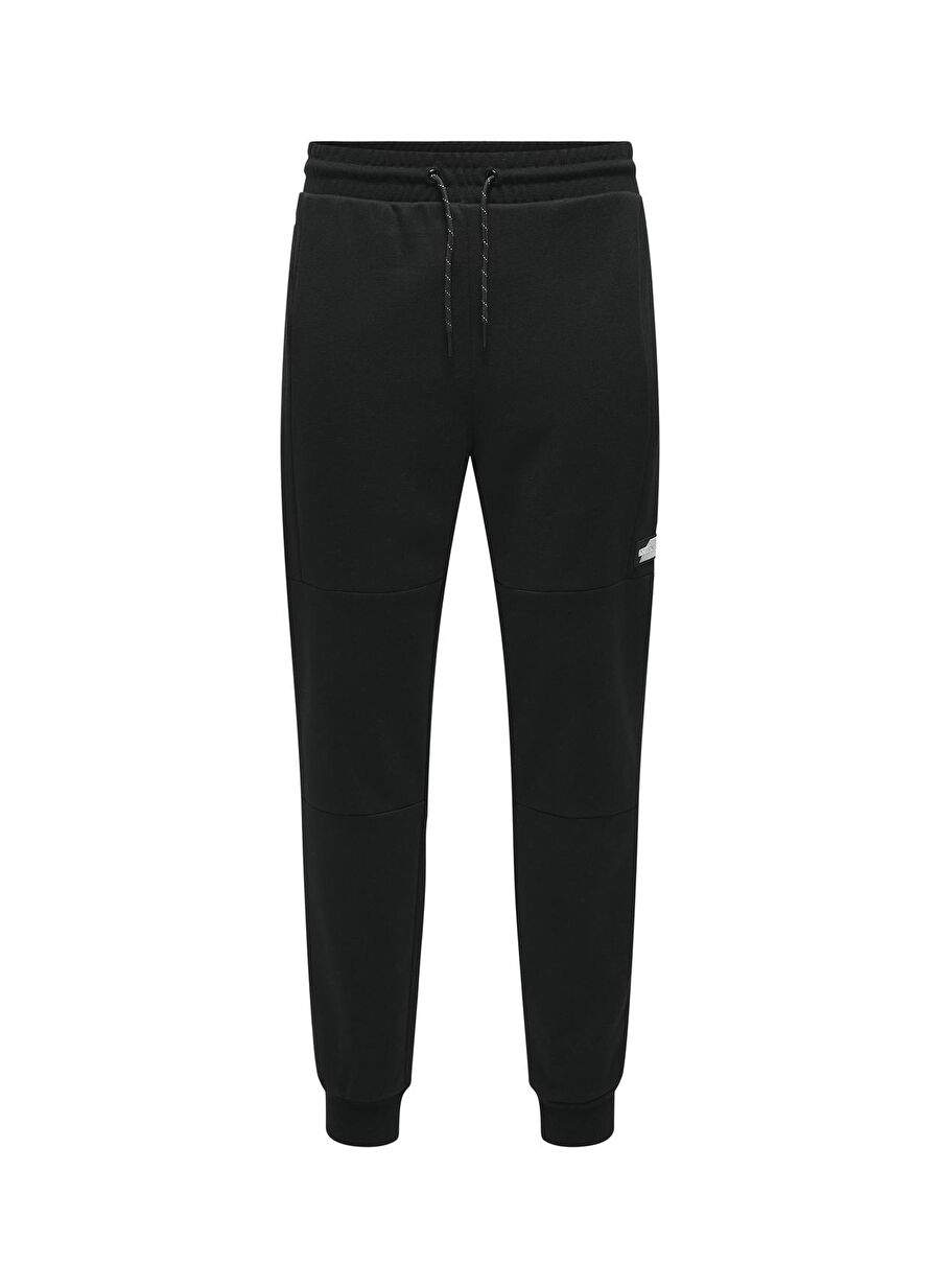 Only Sons Siyah Erkek Baskl Esofman Alt Onsliam Reg Pants Tracksuit Noos — صورة المنتج 5 من 6