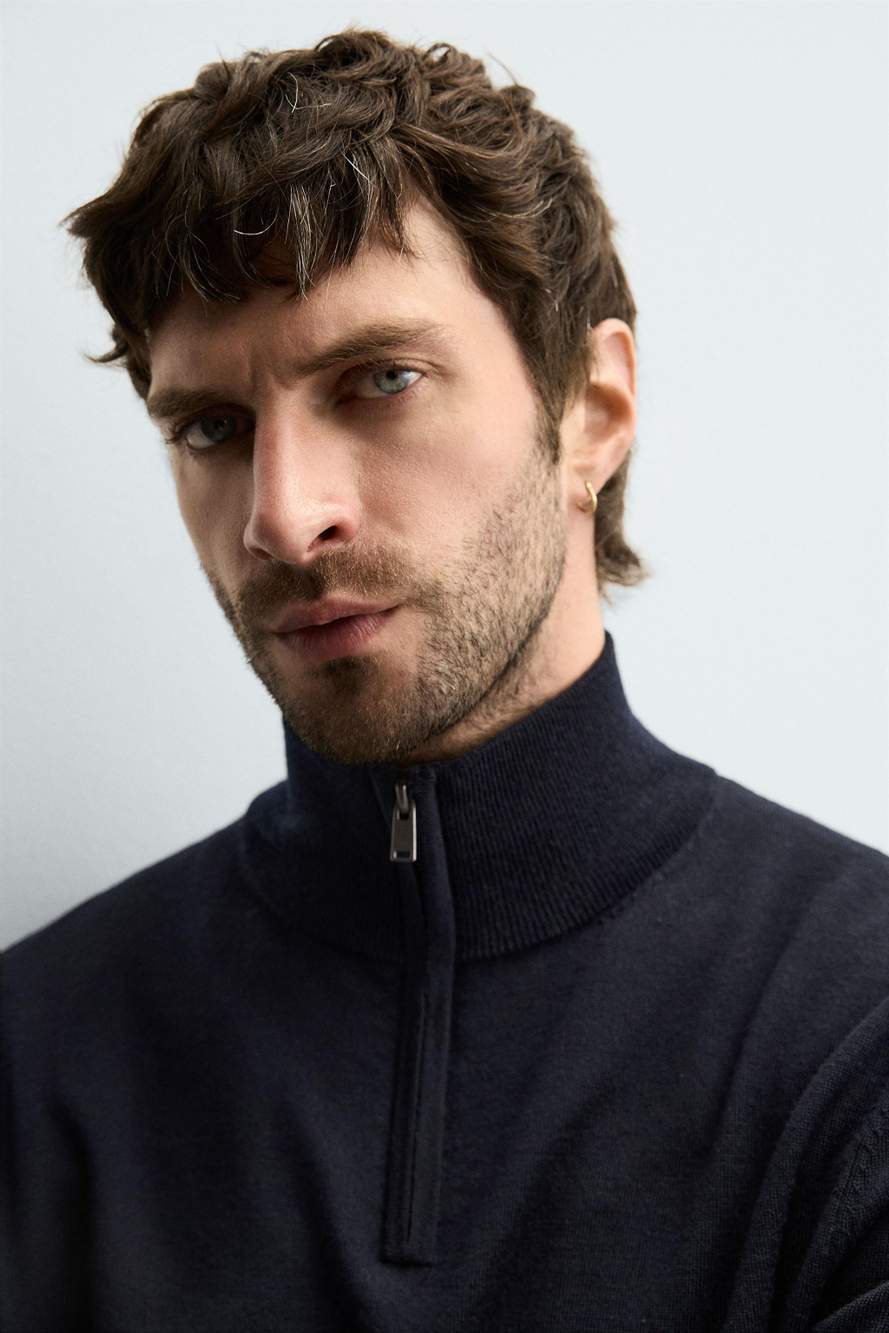 WOOL QUARTER-ZIP JUMPER — صورة المنتج 4 من 8