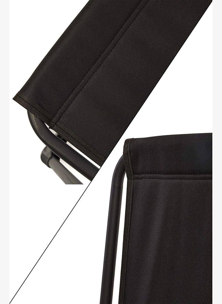 Silva 2 Adet Kamp Sandalyesi Bardaklkl Luks Piknik Sandalye Siyah — Product image 4 of 5