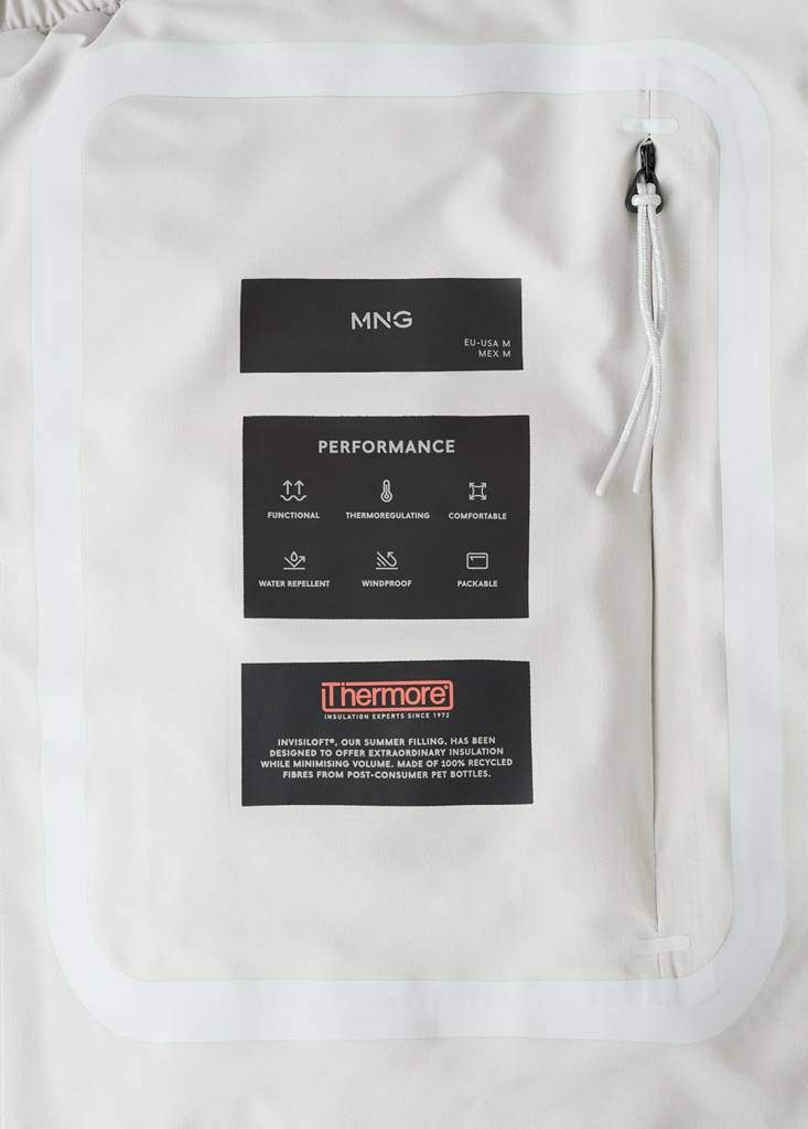 Packable water-repellent gilet with Thermore® technology — Product image 4 of 12