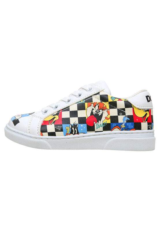 Unisex Kids Vegan Leather White Sneakers - Warner Bros You're-Despicable Design — Product image 3 of 6