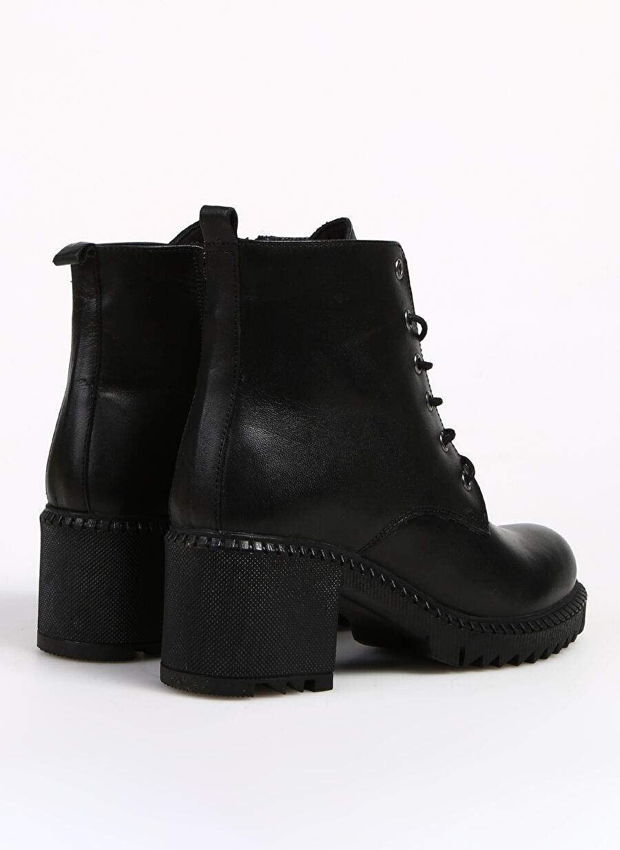 Bulldozer Black Women's Leather Heeled Boots BUL-240604 — Product image 3 of 5
