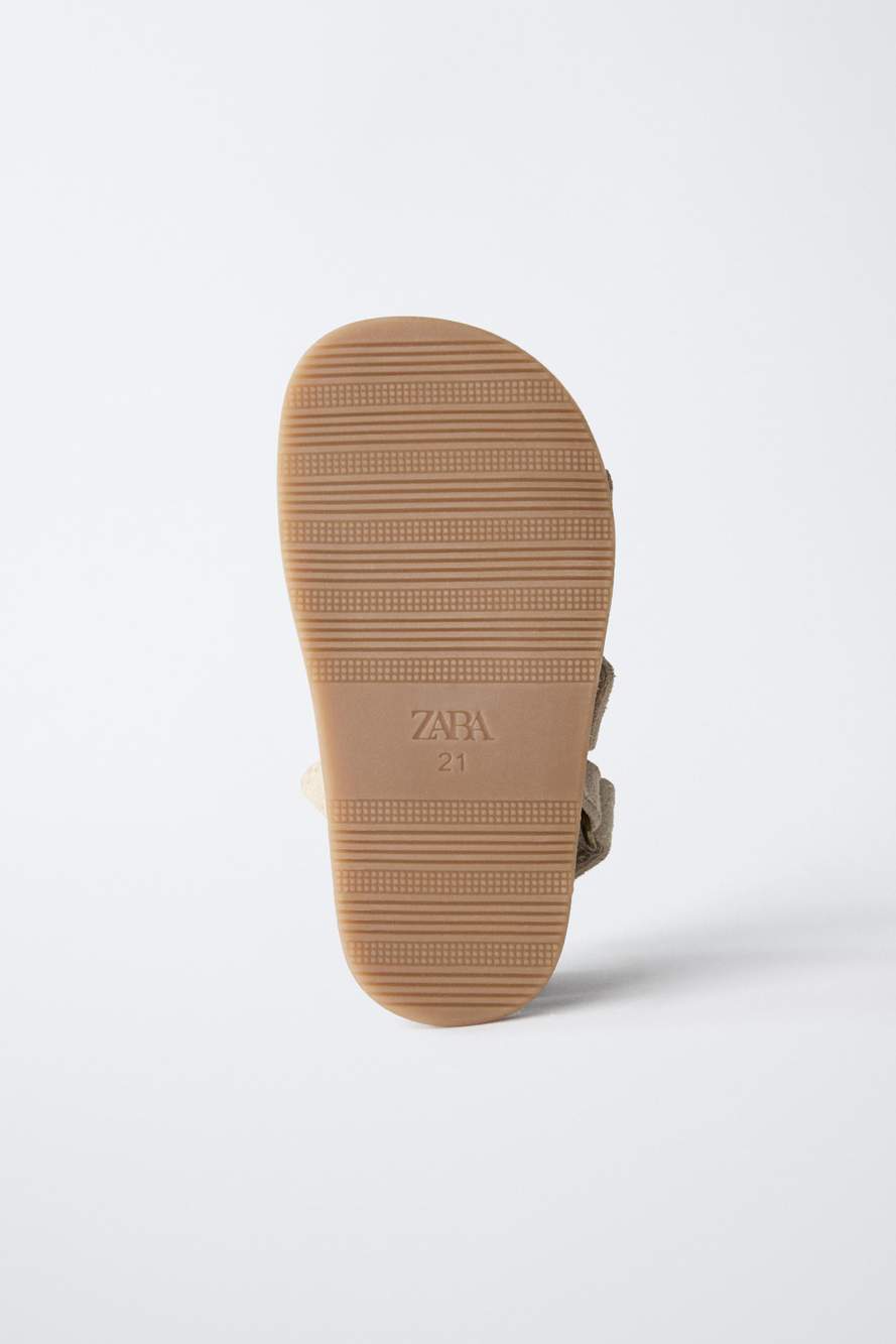 DOUBLE-STRAP LEATHER SANDALS — Product image 7 of 8