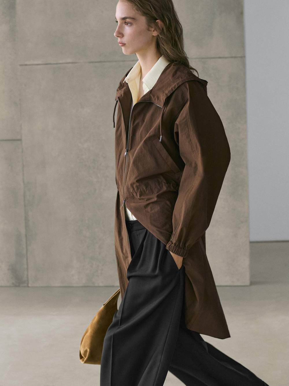 Long technical fabric parka — Product image 3 of 20