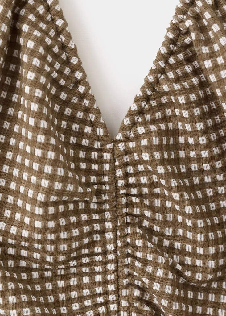 Midi dress with ruched check detail — Product image 6 of 8