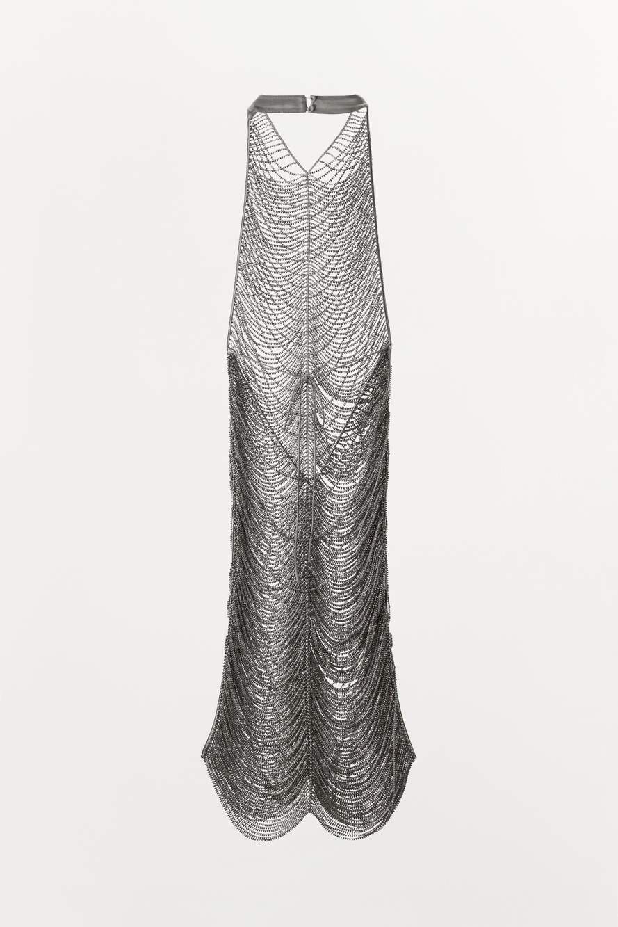 SHIMMER HALTER MINI DRESS — Product image 7 of 8