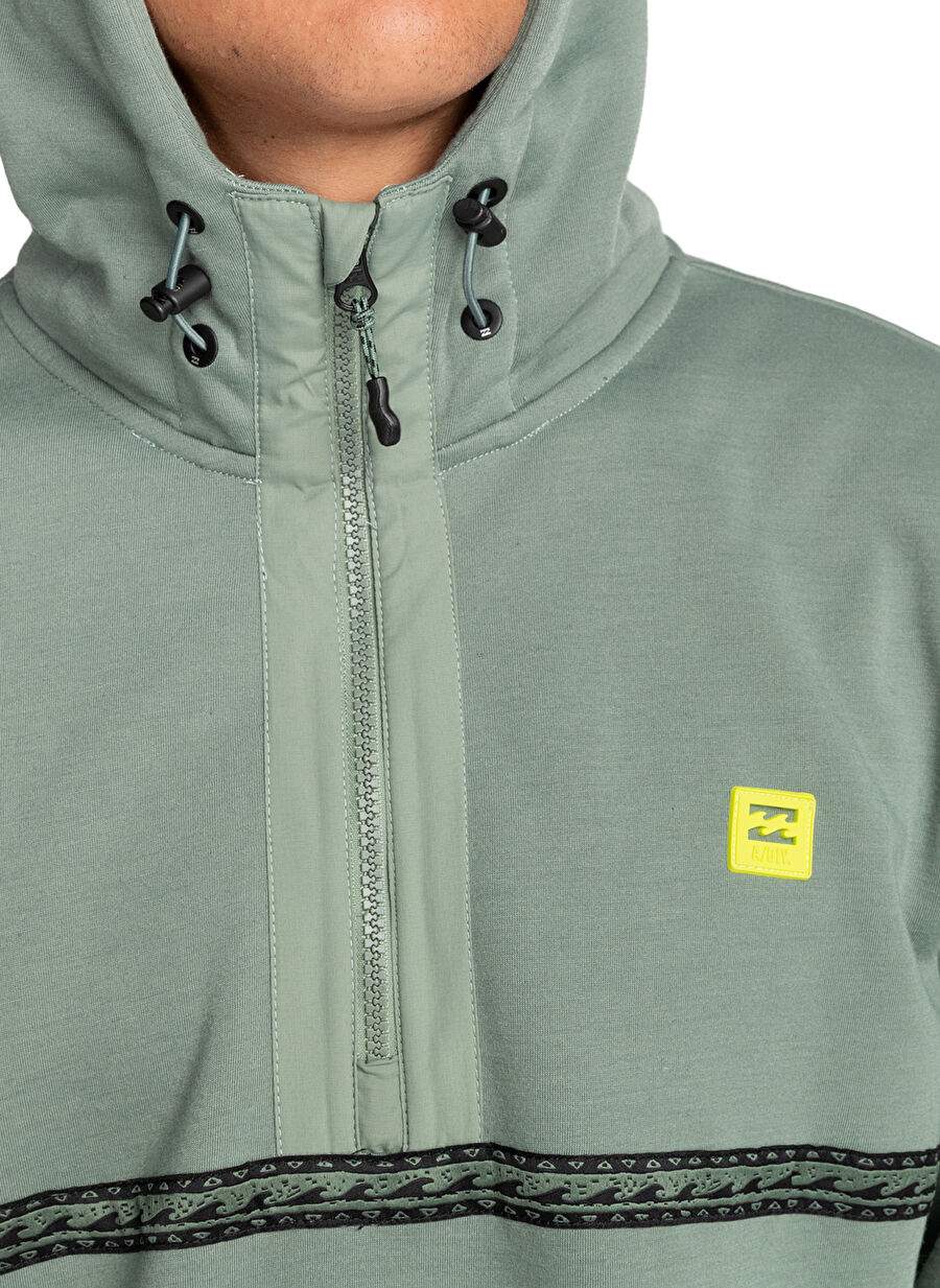EBYFT00124 Pathfinder Pullover Green Men's Hoodie Fleece Sweatshirt — Product image 4 of 5