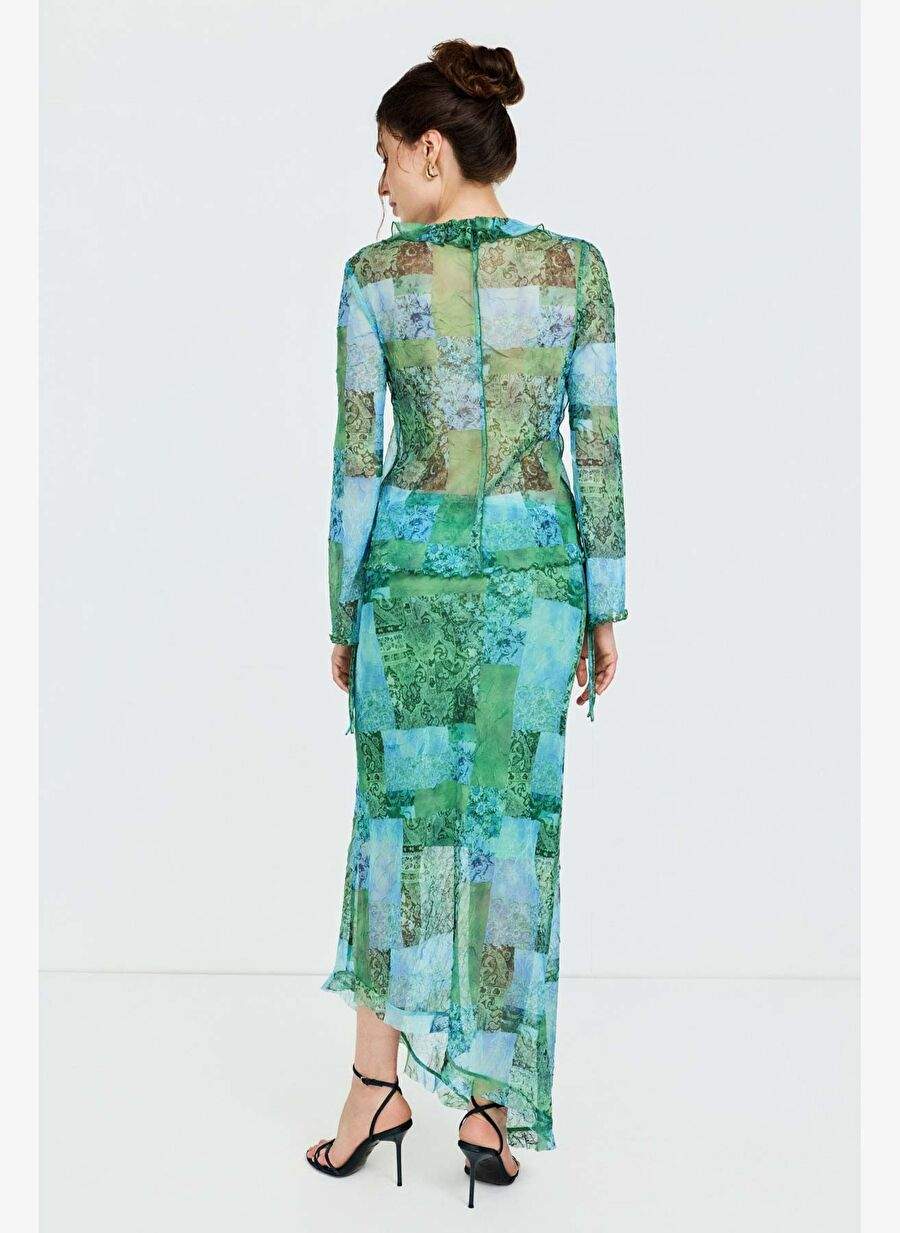 Patterned Bond Detailed Tulle Top — Product image 7 of 7