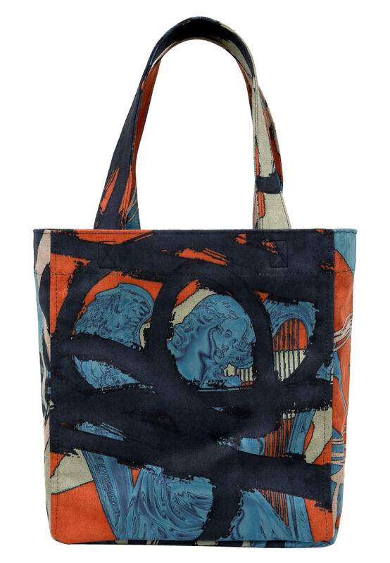 Women Vegan Multicolor Large Tote Bag - The Youth of Dogo Design — صورة المنتج 6 من 6