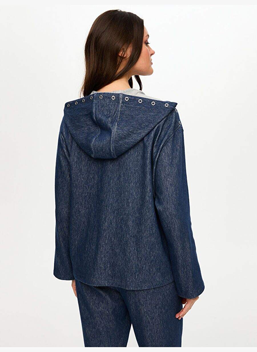 Trok Stone Detailed Hooded Tracksuit Top S26ESU004 — Product image 4 of 5