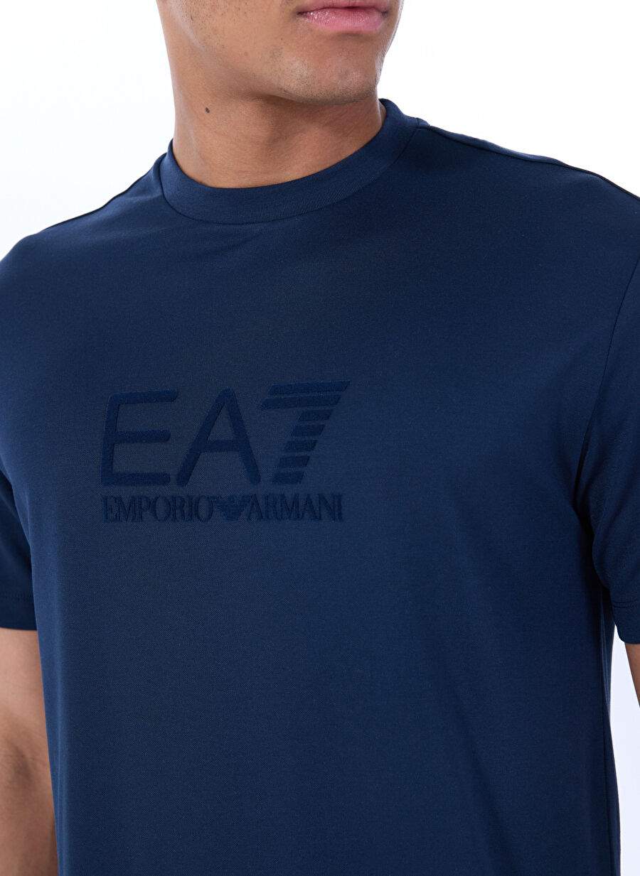 Ea7 Navy Men's Slim Fit T Shirt Train Lux Tee — Product image 4 of 5