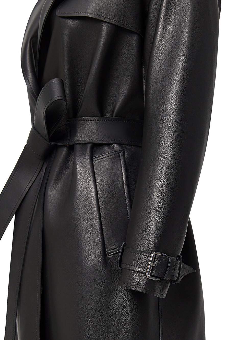 Los Angeles Kadn Black Jacket Collar Leather Parde was 24wgd5224 — Product image 3 of 6