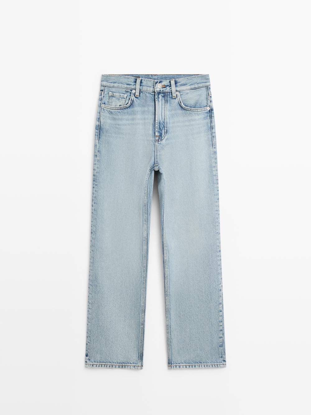 Straight-leg high-waist jeans — Product image 6 of 14