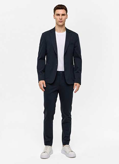 Back And Bond Lacivert Erkek Slim Fit Ceket B34s50032