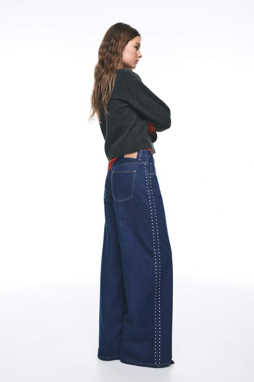 Wide-leg stud jeans — Product image 15 of 60
