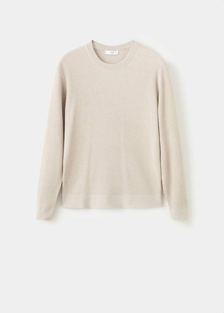 Fine rib-knit cotton sweater — Product image 25 of 30