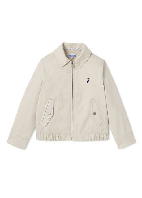 Beige Gabardin Men 's Jacket