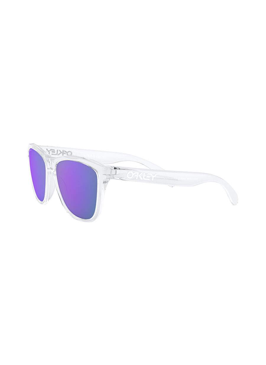 Oakley Frogskins™ OO9013 Kare Şeffaf Erkek Güneş Gözlüğü — صورة المنتج 3 من 12