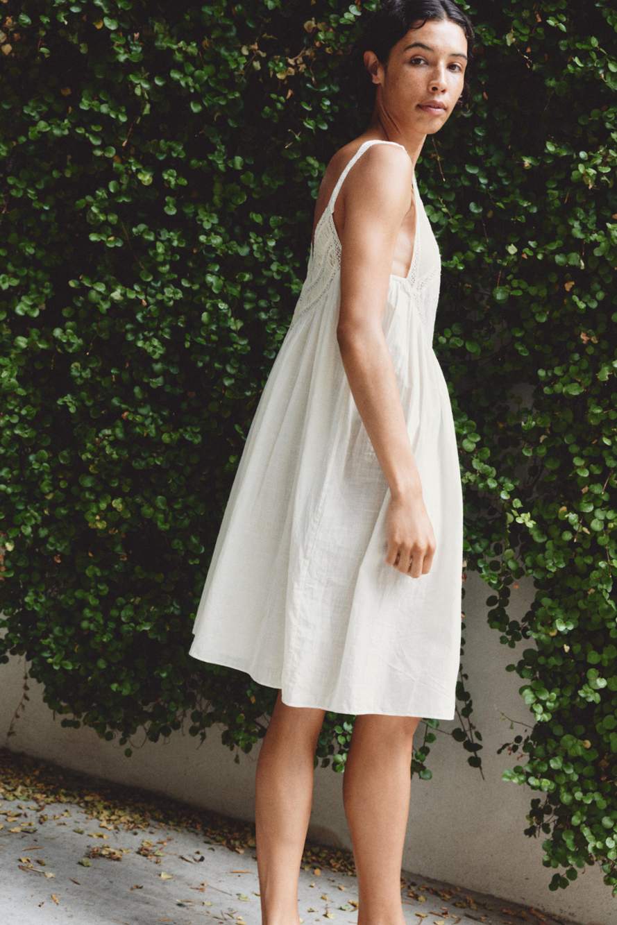 FLORAL EMBROIDERED PLEATED DRESS — Product image 8 of 15