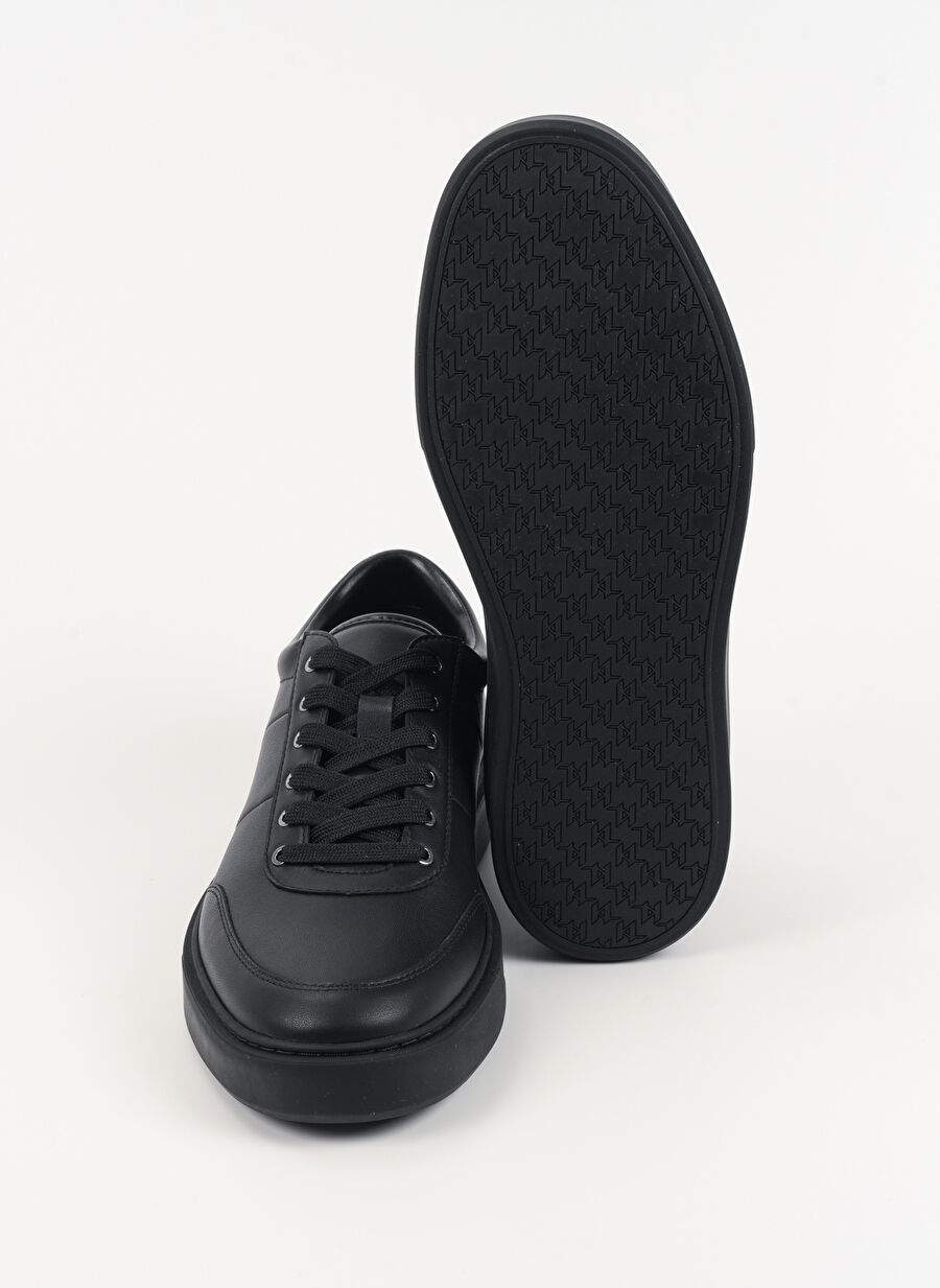 Karl Lagerfeld Siyah Erkek Deri Sneaker Flint Ii U Front Lo Lace — Product image 4 of 5