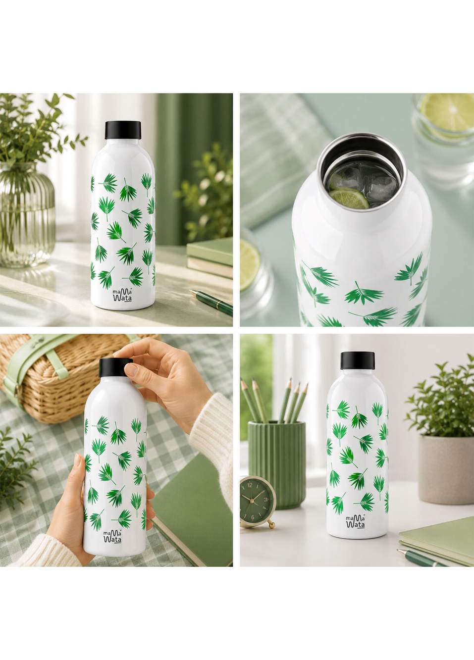 Palm White Steel Thermos Flask 470 ml — Product image 5 of 6