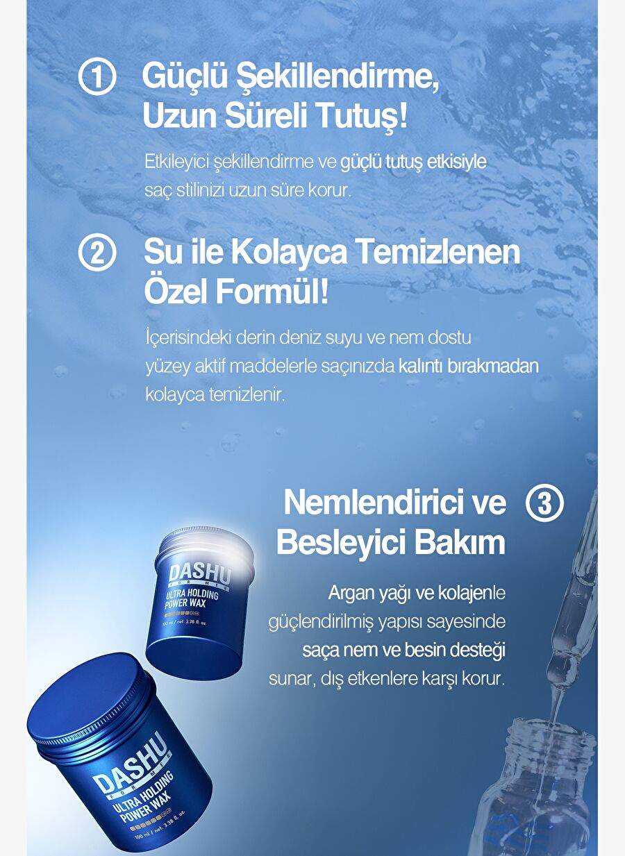 Ultra Strong, Residue and Whiteness-Free, Feeder Dashu For Men Premium Ultra Holding Power Wax — صورة المنتج 3 من 8