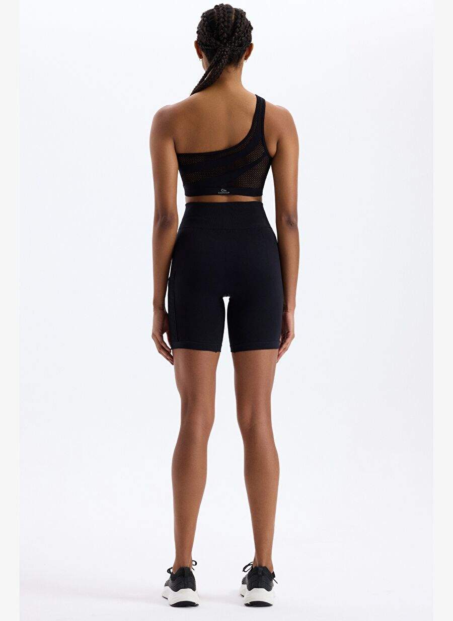 Yan Orgu Desenli File Cepli Spor Sort Siyah — Product image 18 of 30