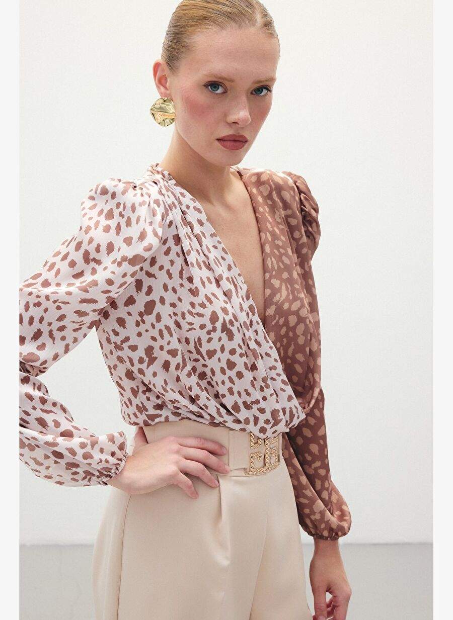 Cruise Patterned Bodysuit Coffee Beige — Product image 6 of 7