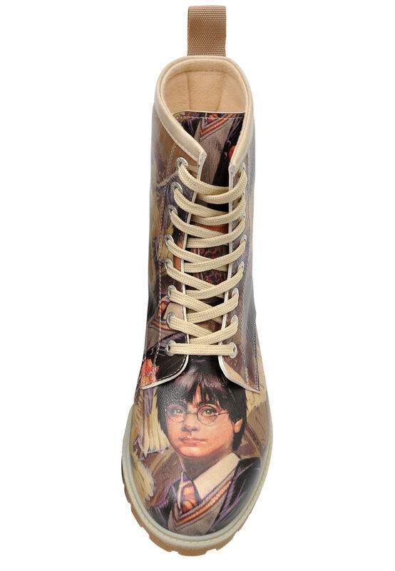 Women Vegan Leather Multicolor Long Boots - Warner Bros Harry and Hedwig Harry Potter Design — Product image 6 of 8