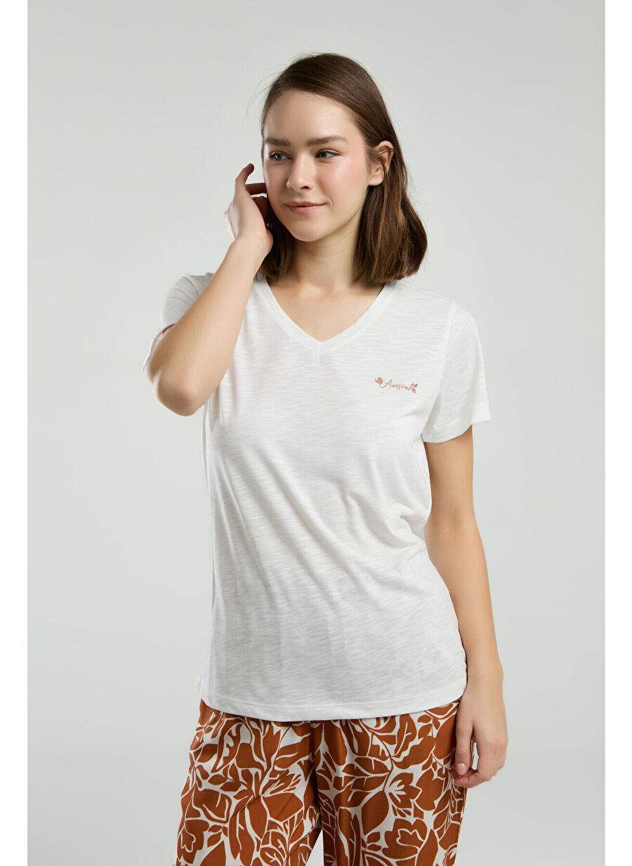 Arnetta Kadın Krem Pijama Takımı — Product image 3 of 5