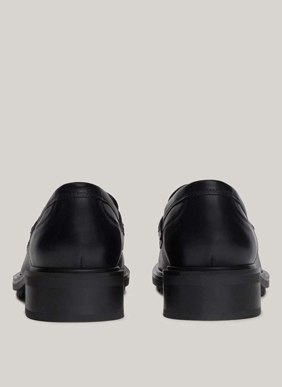 Tommy Hilfiger Siyah Kadn Deri Loafer Fw0fw08029bds — صورة المنتج 7 من 8