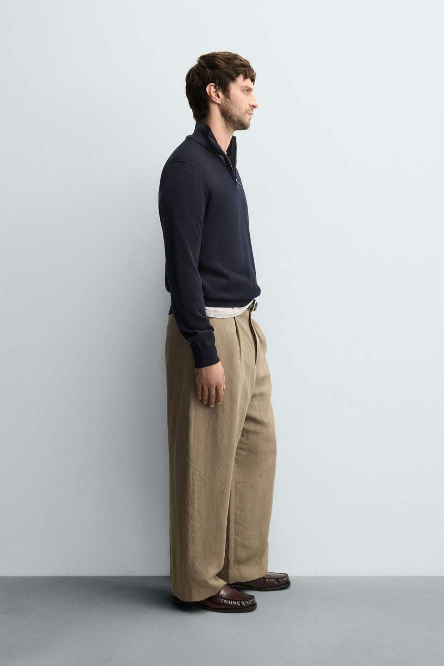 WOOL QUARTER-ZIP JUMPER — صورة المنتج 3 من 8