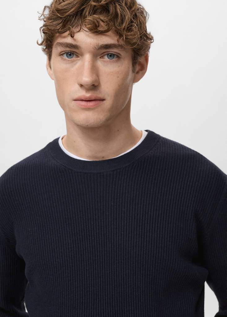 Fine rib-knit cotton sweater — Product image 5 of 30
