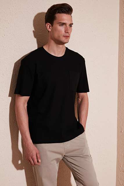 Buratti Cotton Comfortable Cut Single Pocket Cycling Collar T Shirt Men's T SHIRT 5902642