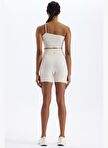 Puffed Jacquard Sports Shorts Titan White — Product image 16 of 30