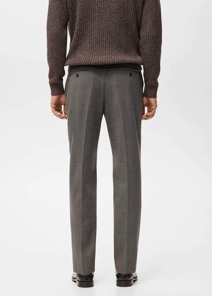 Regular fit micro-check trousers — Product image 9 of 19