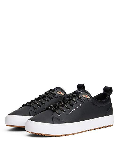 Tommy Hilfiger Black Male Sneaker Th Hi Vulc Core Low Cleat Lth — Product image 9 of 30