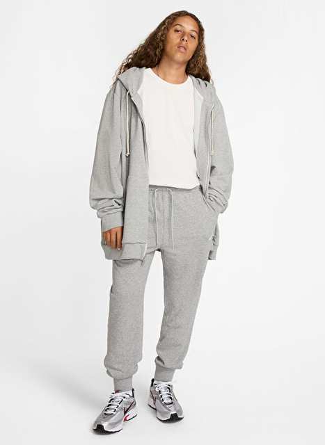 Nike Fn3801 063 Nk Club Ft Jogger Gri Duz Erkek Esofman Alt