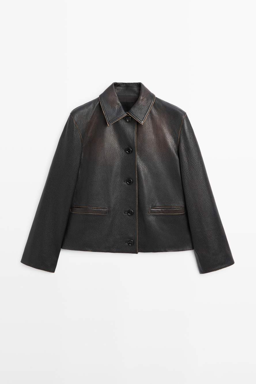 Short nappa leather jacket — Product image 11 of 19