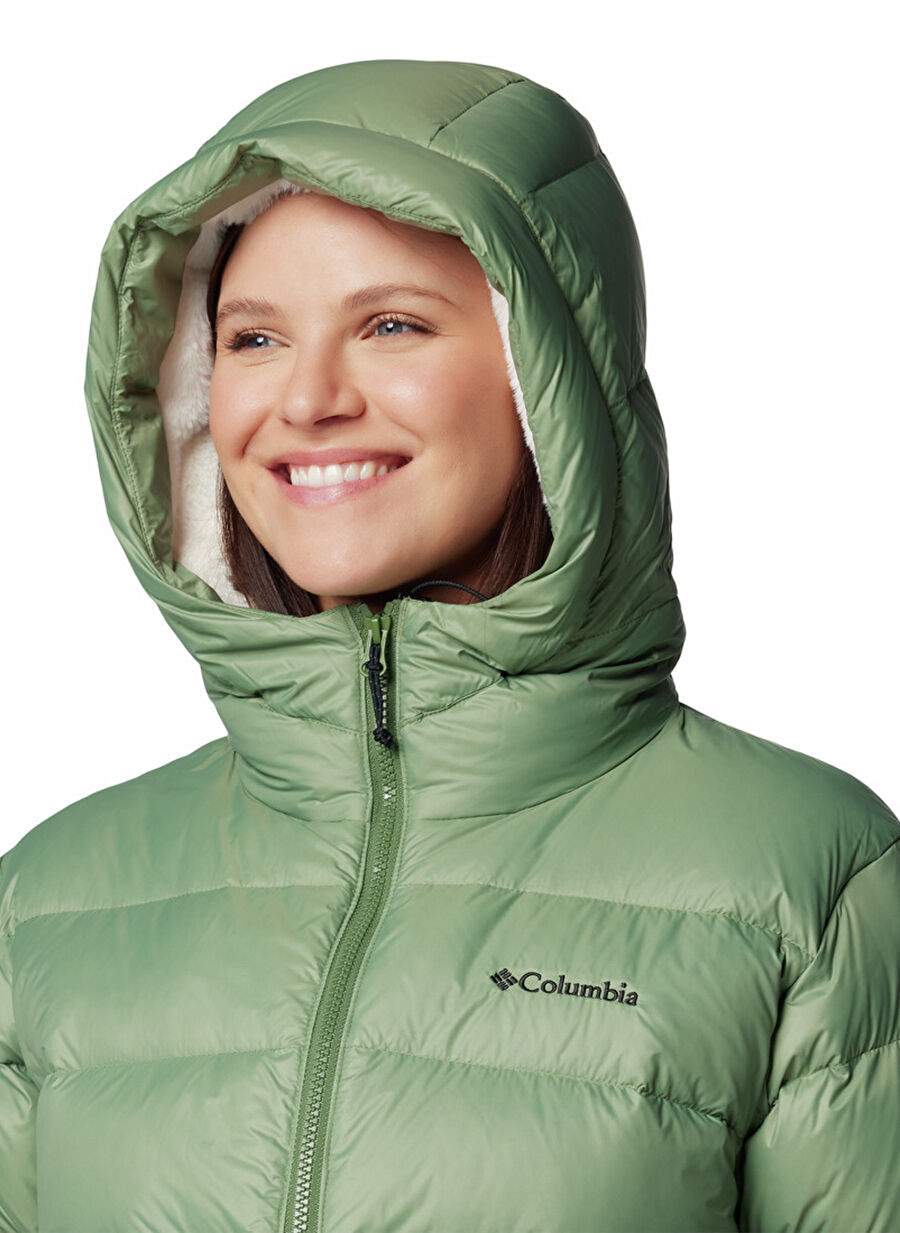 Columbia 2085371352 Wl1443 Yesil Kadn Kapuson Yaka Mont — صورة المنتج 4 من 7