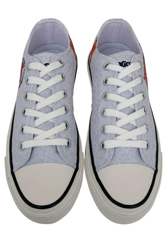 Men Vegan Gray Sneakers - Uptown Tigers Design — Product image 4 of 9