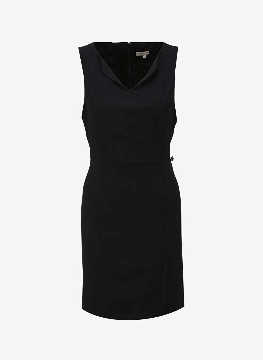 Pierre Cardin V-neck Black Women's Dress Below the Knee MUDE — Product image 7 of 8